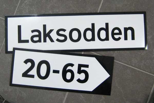 Skilt til Karmøy kommune